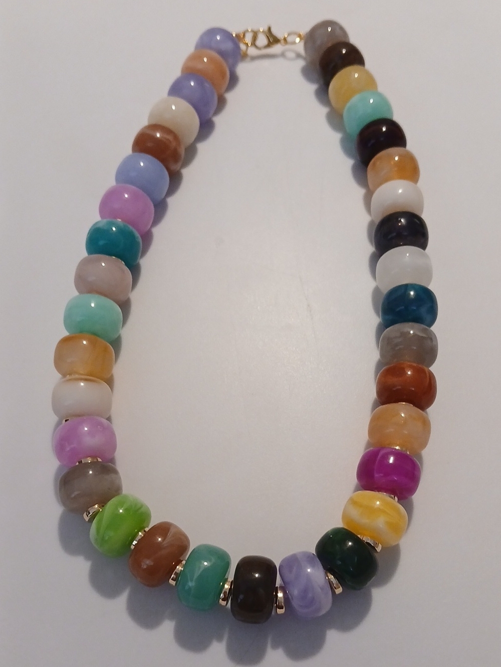 Fashion Jewelry Multicolor Ceramic Bead Necklace